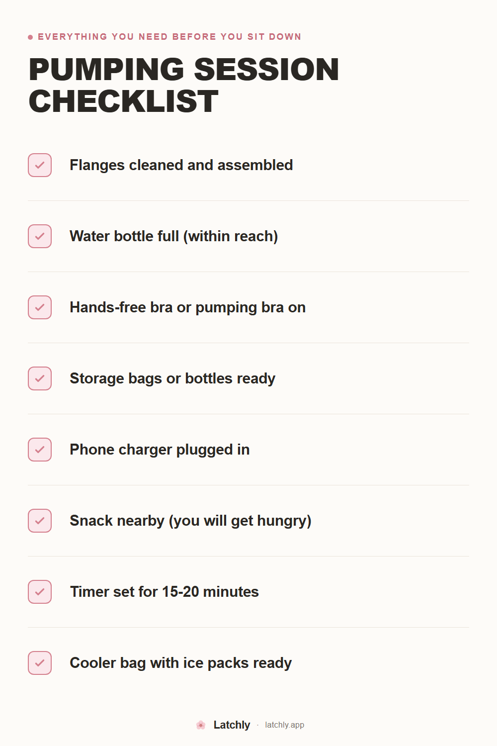 The Pumping Session Checklist Every Mom Needs to Save